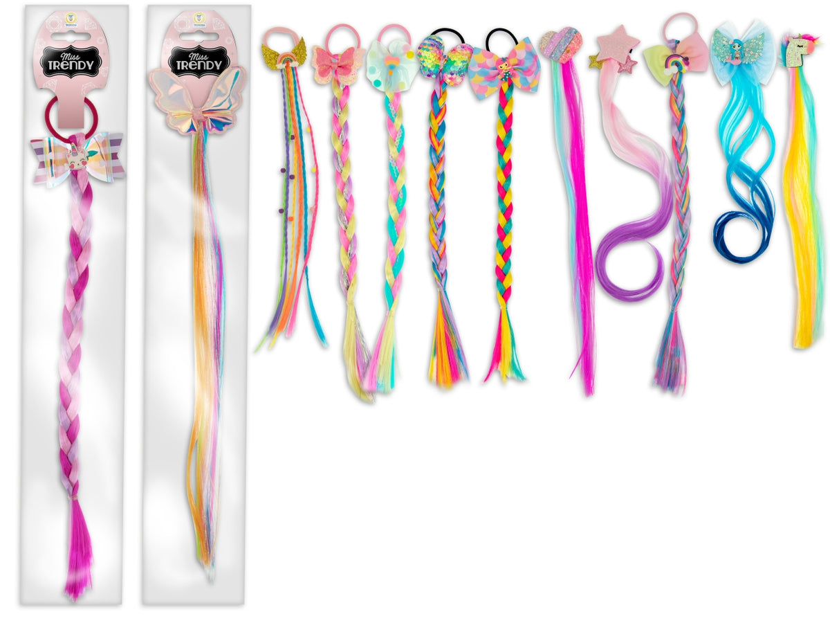 Miss signorina - extension capelli bambina 6 ciocche 2 modelli assortiti
