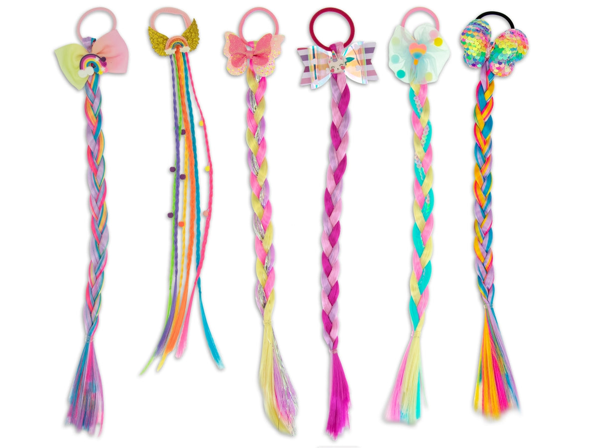 Miss signorina - extension capelli bambina 6 ciocche 2 modelli assortiti