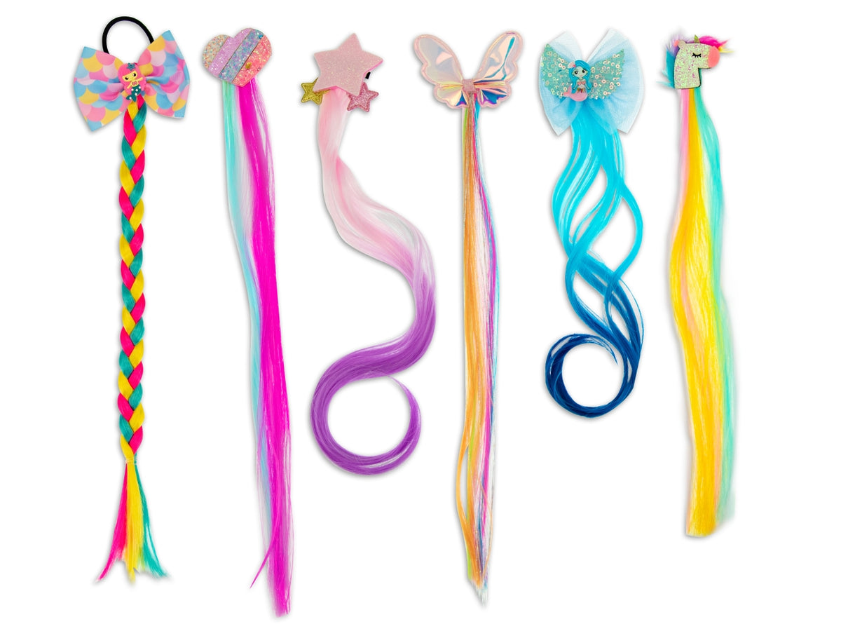 Miss signorina - extension capelli bambina 6 ciocche 2 modelli assortiti