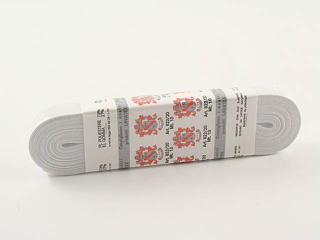 Nastro elastico b.co mt.10 0822-20/1/2
