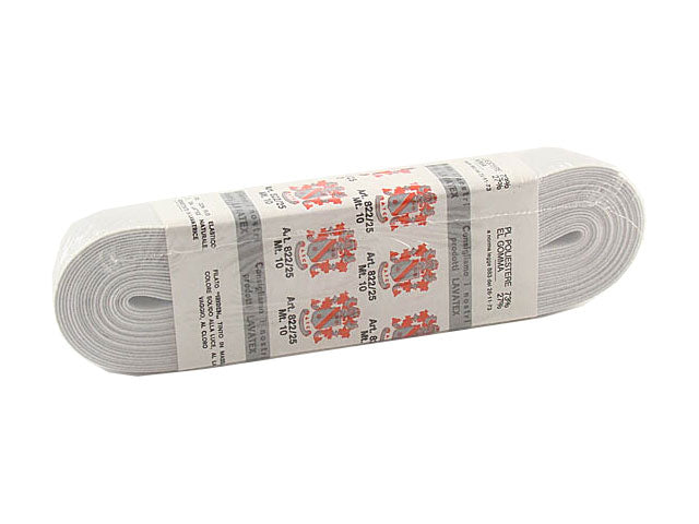Nastro elastico b.co mt.10 0822-25/1/2