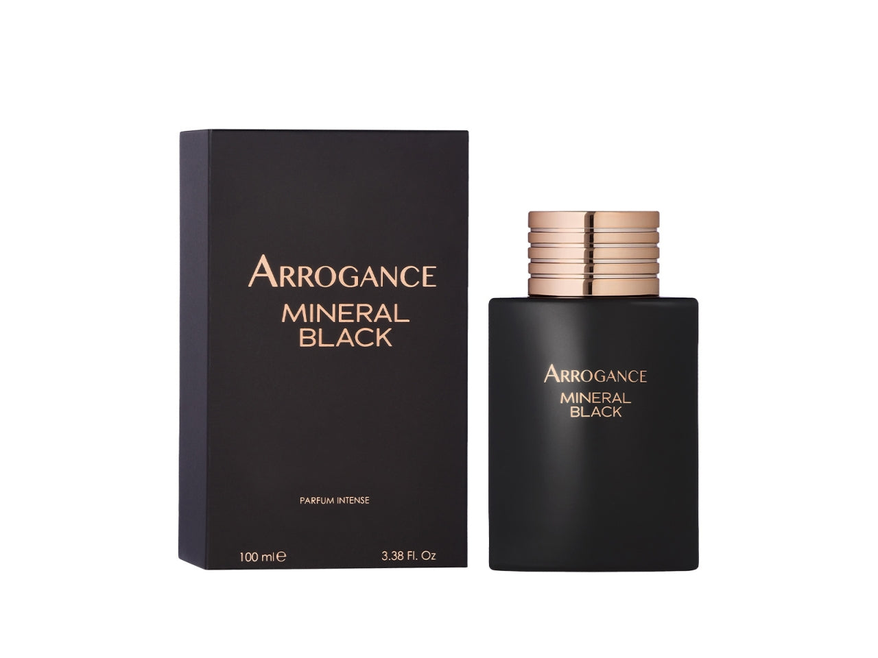 Arrogance mineral black eau de toilette spray 100ml