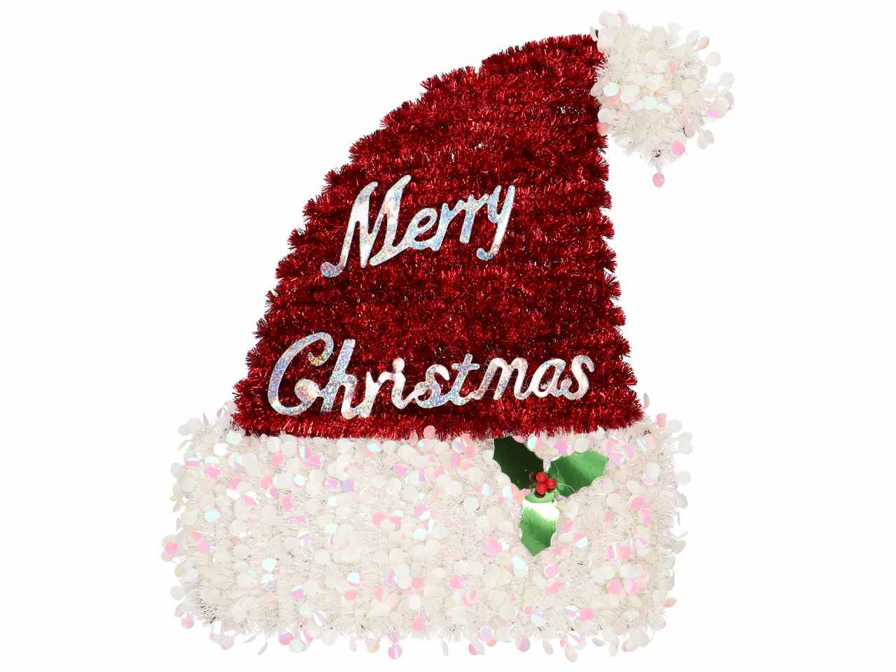 Cappello di natale 35x43x3cm rosso