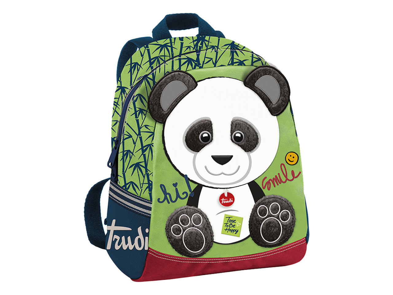 Trudi zainetto peluche panda/husky taglia m 23x31,5x11,6cm$