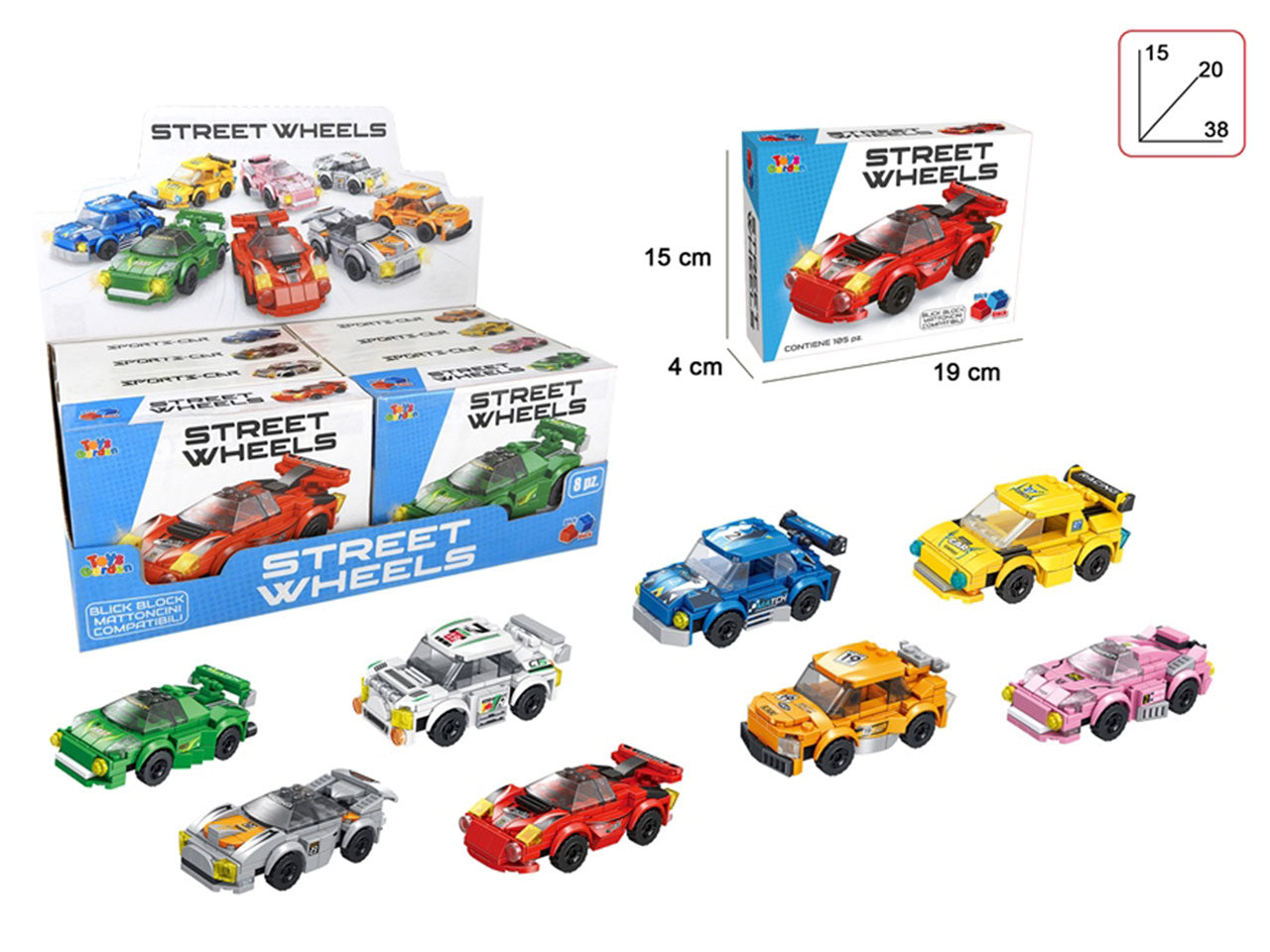 Blick block racing cars