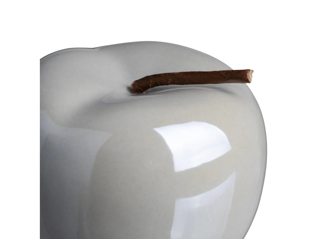 Statua mela decorativa ceramica laccata lucida in 3 colori 9,5x9,5x9,5 cm - Casaseleccion