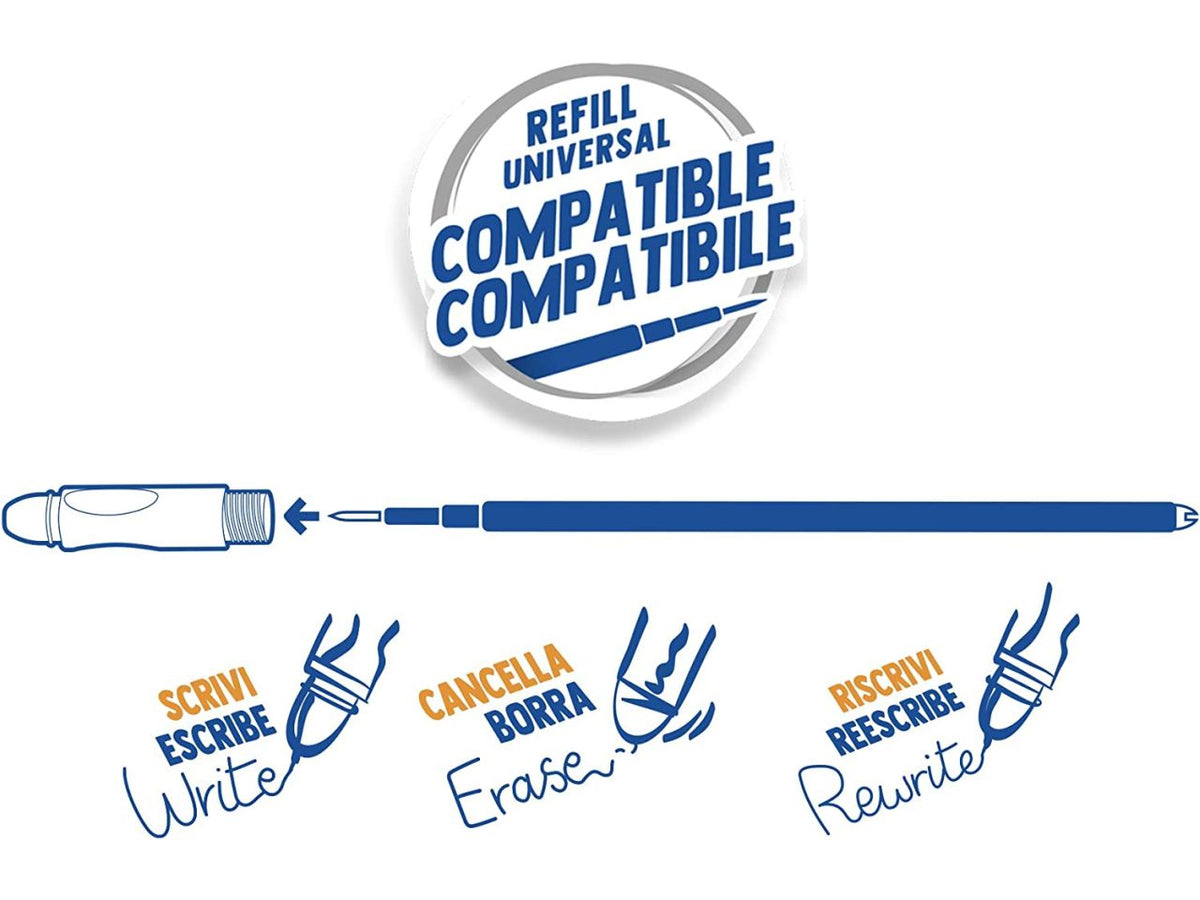 Carioca oops refill rossa - la confezione contiene 3 refill