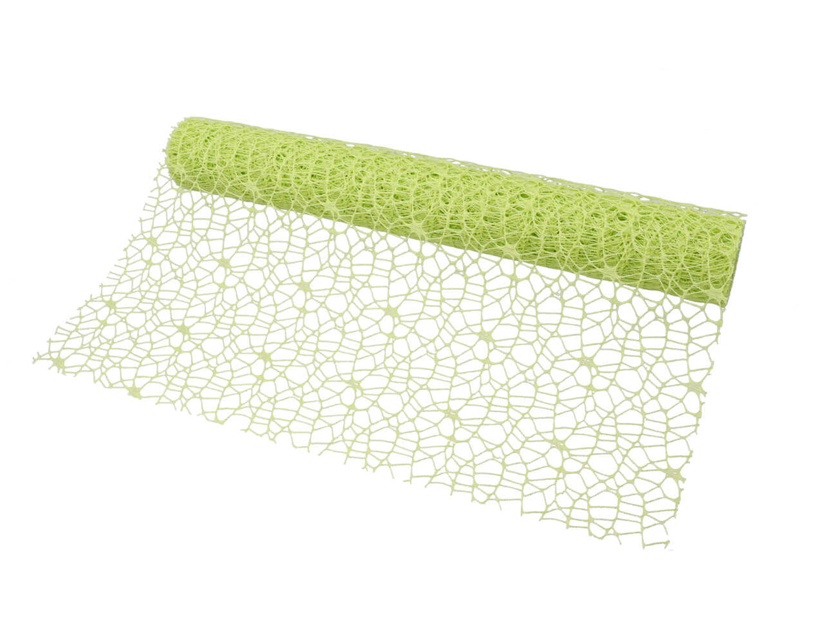 Rotolo a rete larga per fiori verde mela in plastica 48cmx5mt - Arte in Fiore