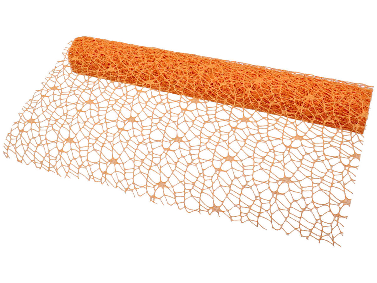 Rotolo a rete larga per fiori arancione in plastica 48cmx5mt - Arte in Fiore