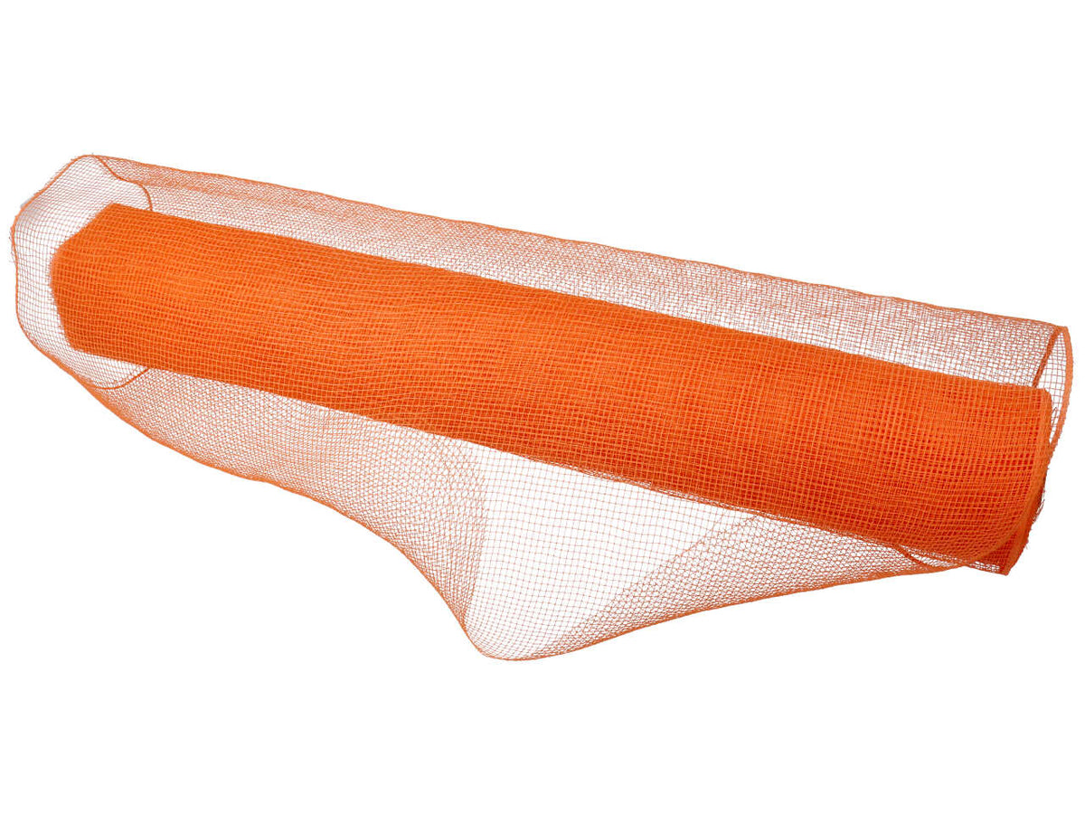 Rotolo deconet a rete stretta arancione in plastica 53cmx9,15mt - Arte in Fiore