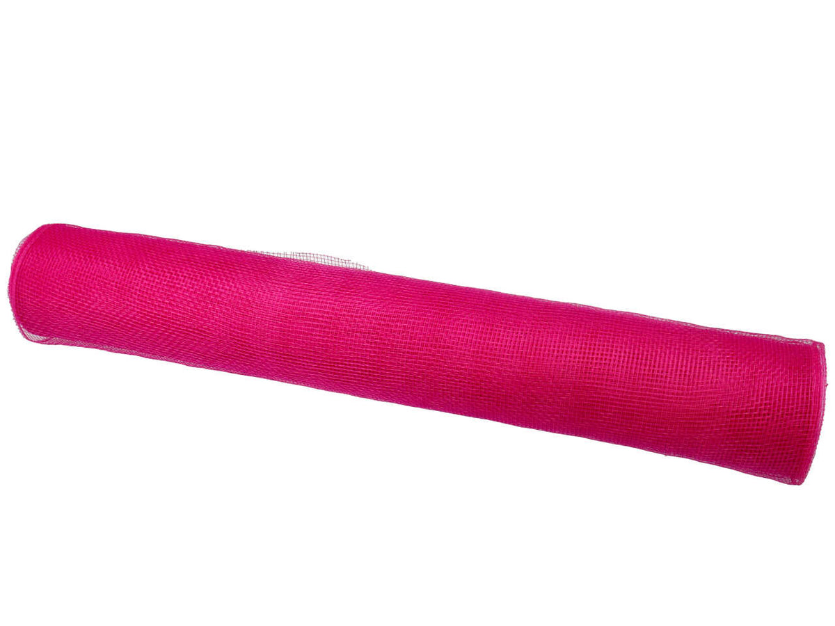 Rotolo deconet a rete stretta fucsia in plastica 53cmx9,15mt - Arte in Fiore