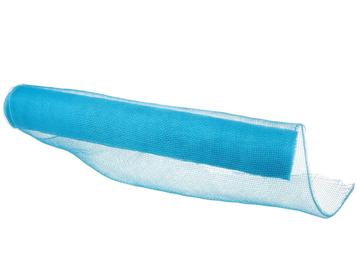 Rotolo deconet a rete stretta turchese in plastica 53cmx9,15mt - Arte in Fiore