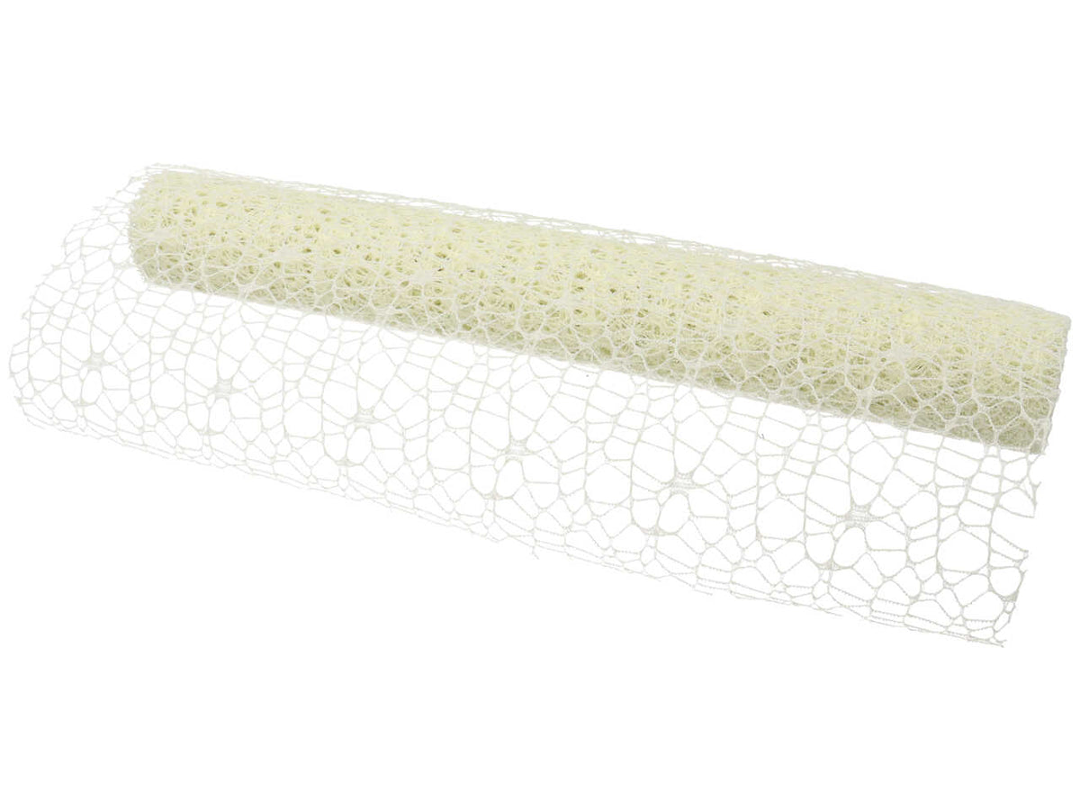 Rotolo a rete larga per fiori panna in plastica 48cmx5mt - Arte in Fiore