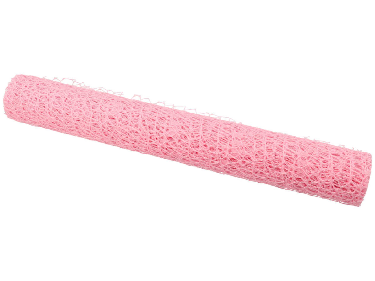 Rotolo a rete larga per fiori rosa in plastica 48cmx5mt - Arte in Fiore
