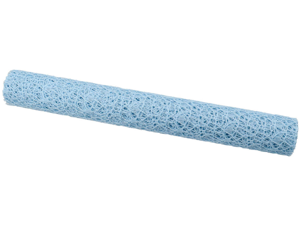 Rotolo a rete larga per fiori celeste in plastica 48cmx5mt - Arte in Fiore