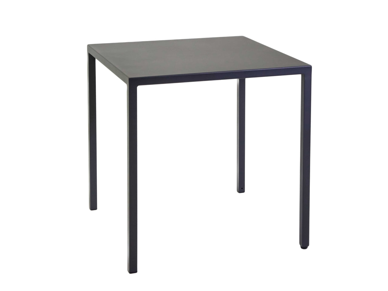 Tavolo in metallo autolivellante new elma colore antracite quadro 70x70xh.75cm
