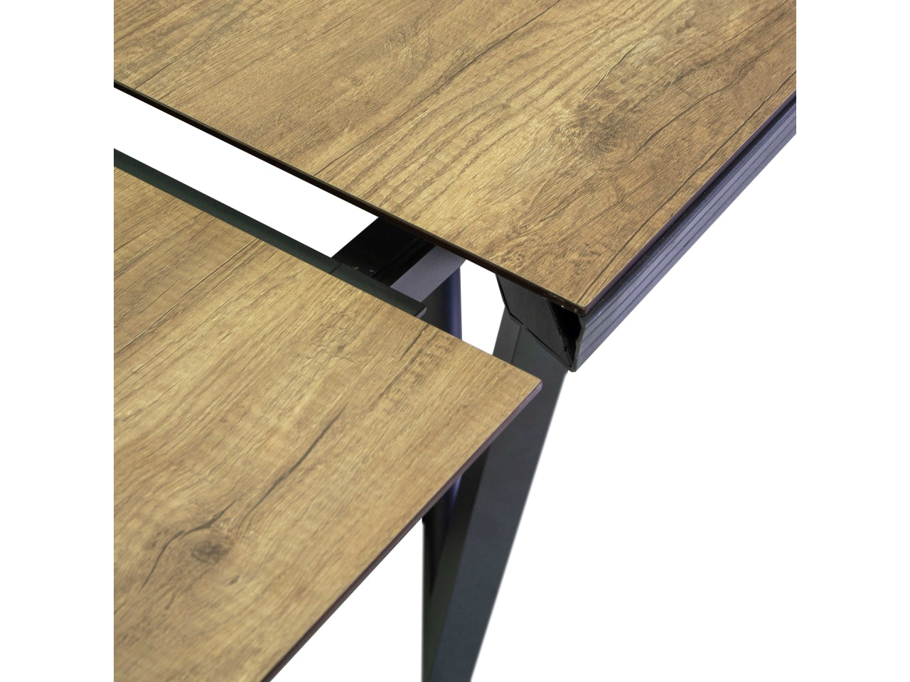 Tavolo in alluminio riverside allungabile colore antracite top in hpl 160/240x100xh.75cm