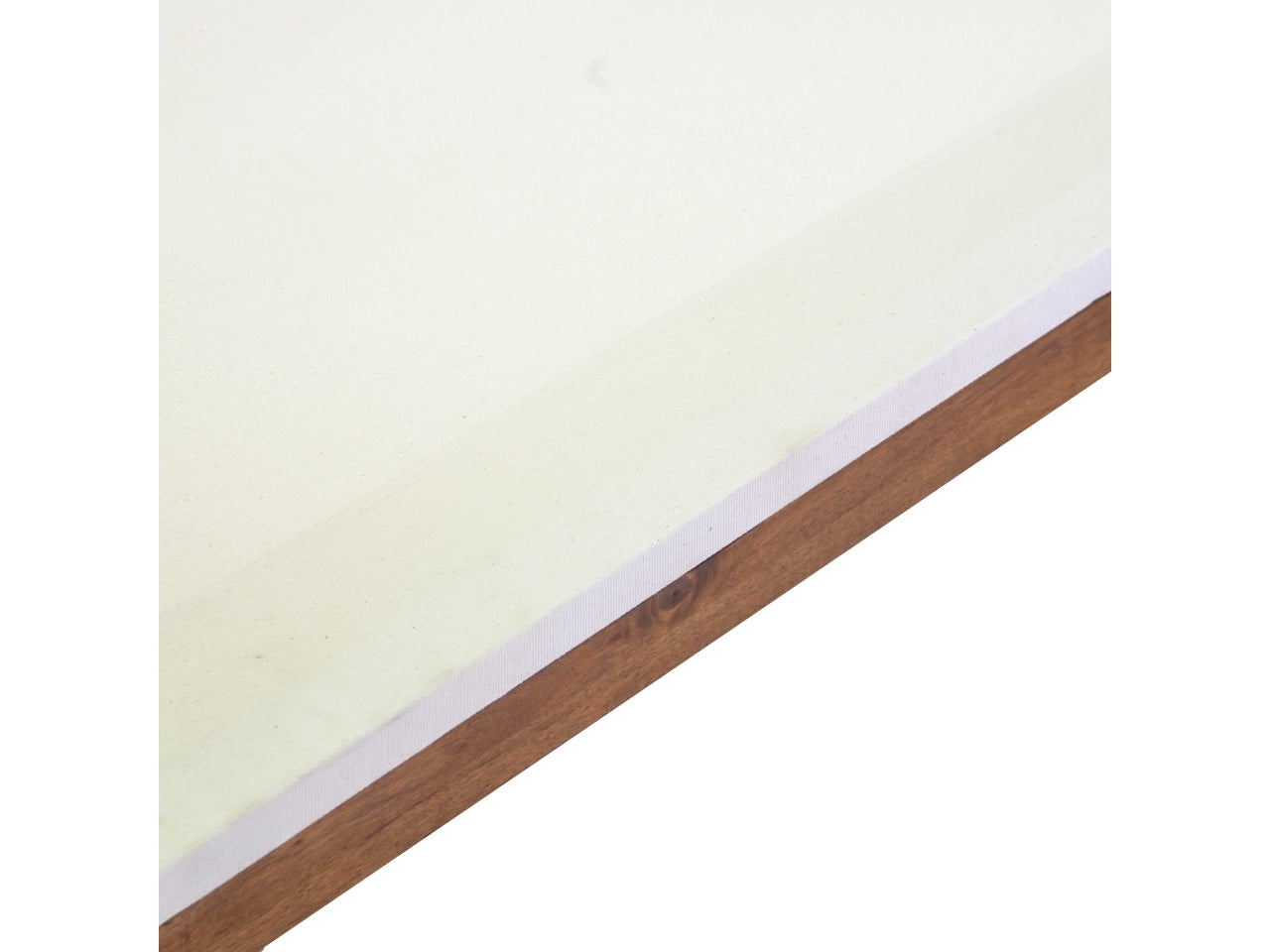 Salotto in legno e tessuto ecru' 4 pezzi, stile contemporaneo - Vacchetti