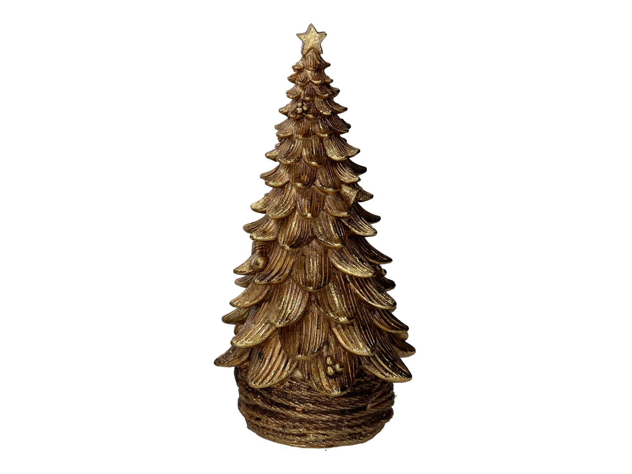 Albero 14xh.28cm in resina oro