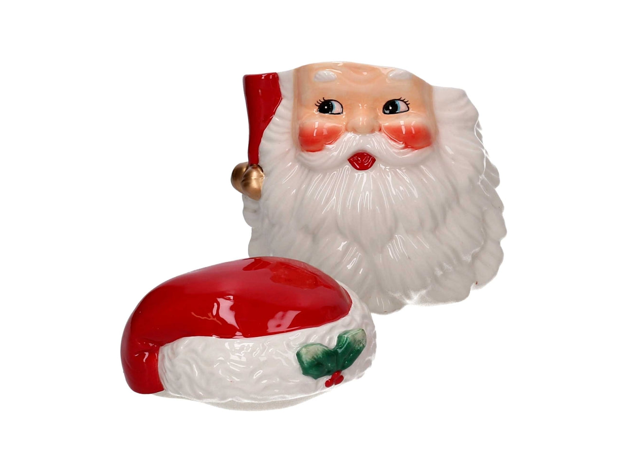 Barattolo in ceramica babbo natale 16,2x13,8x19cm