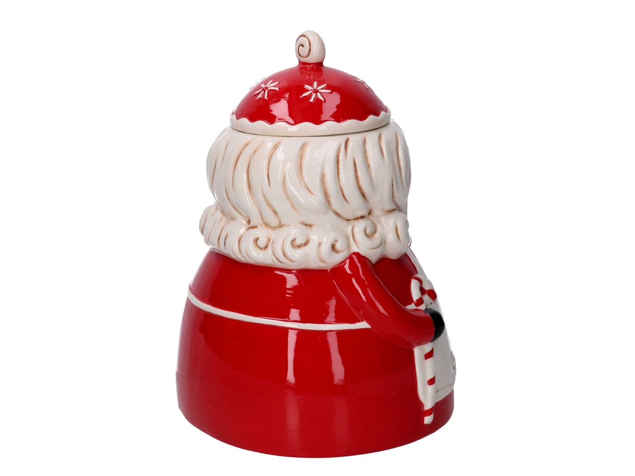 Barattolo in ceramica signora natalizia 23,6x21,7x30,4cm