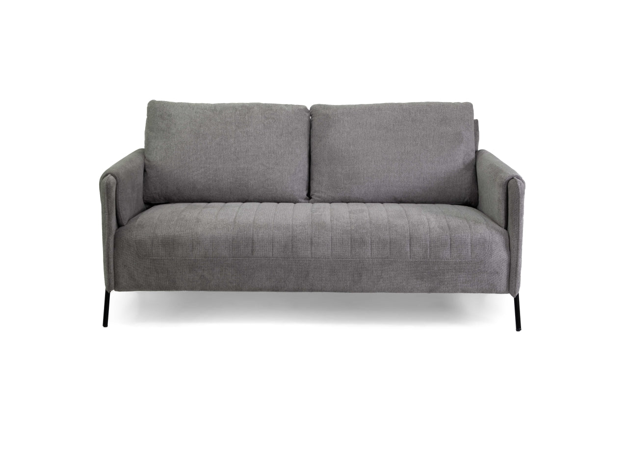 Divano tessuto 2 posti grigio 165x77xh.85cm