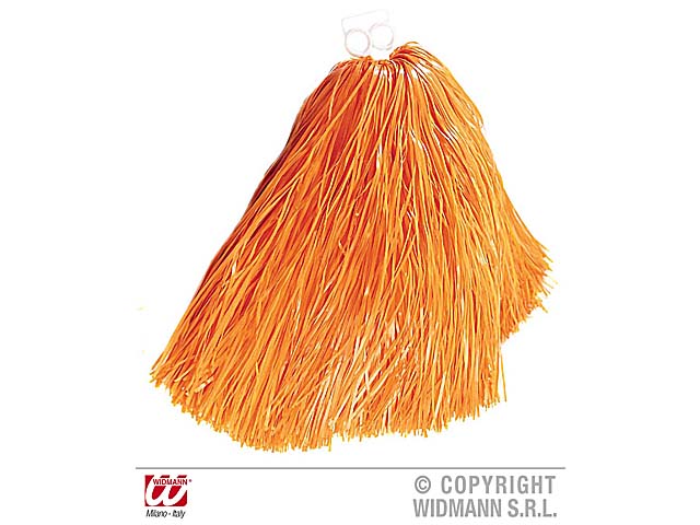 Pom pom unicolore arancione