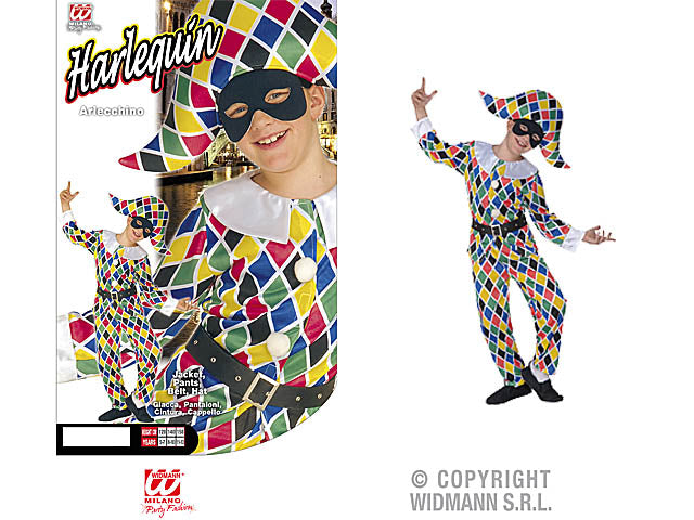 Costume arlecchino 158cm 11-13 anni