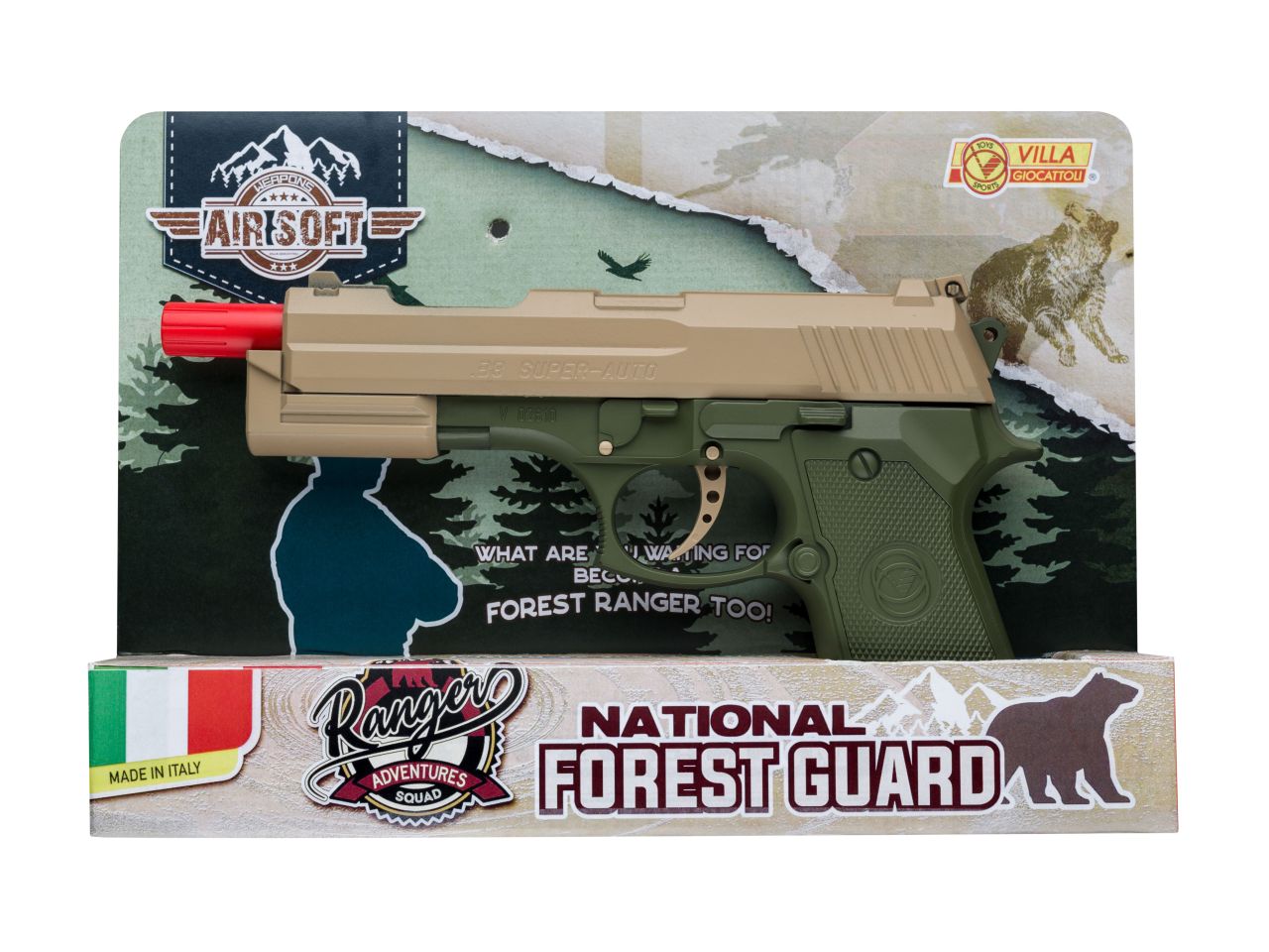 Pistola 38 super auto air soft gun calibro 6mm