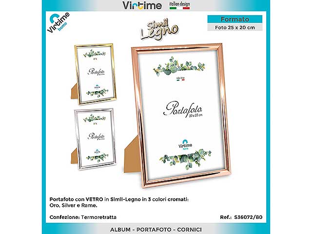 Porta foto abs 20x25cm cromata s36072/80
