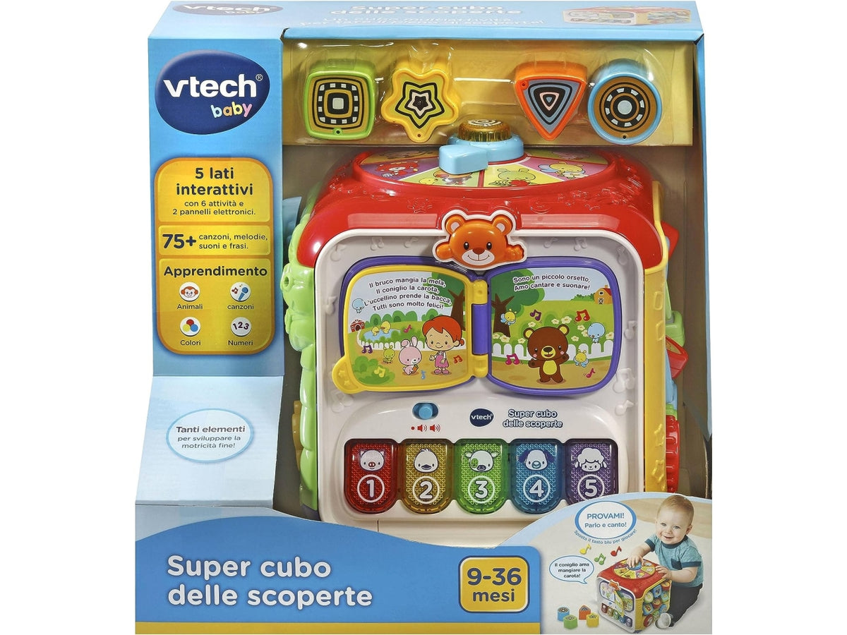 Vtech baby super cubo delle scoperte interattivo