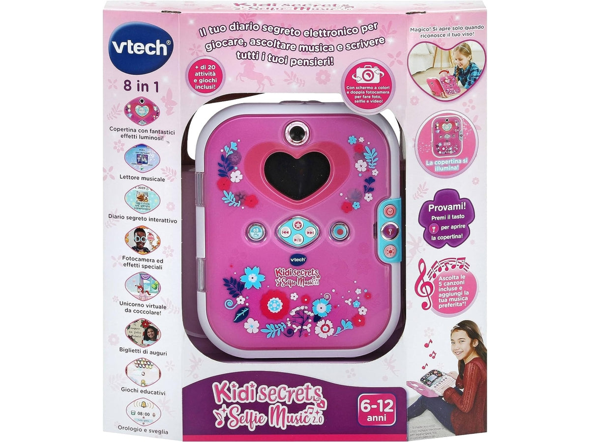 Vtech diario interattivo per bambini kidisecrets selfie music 2.0