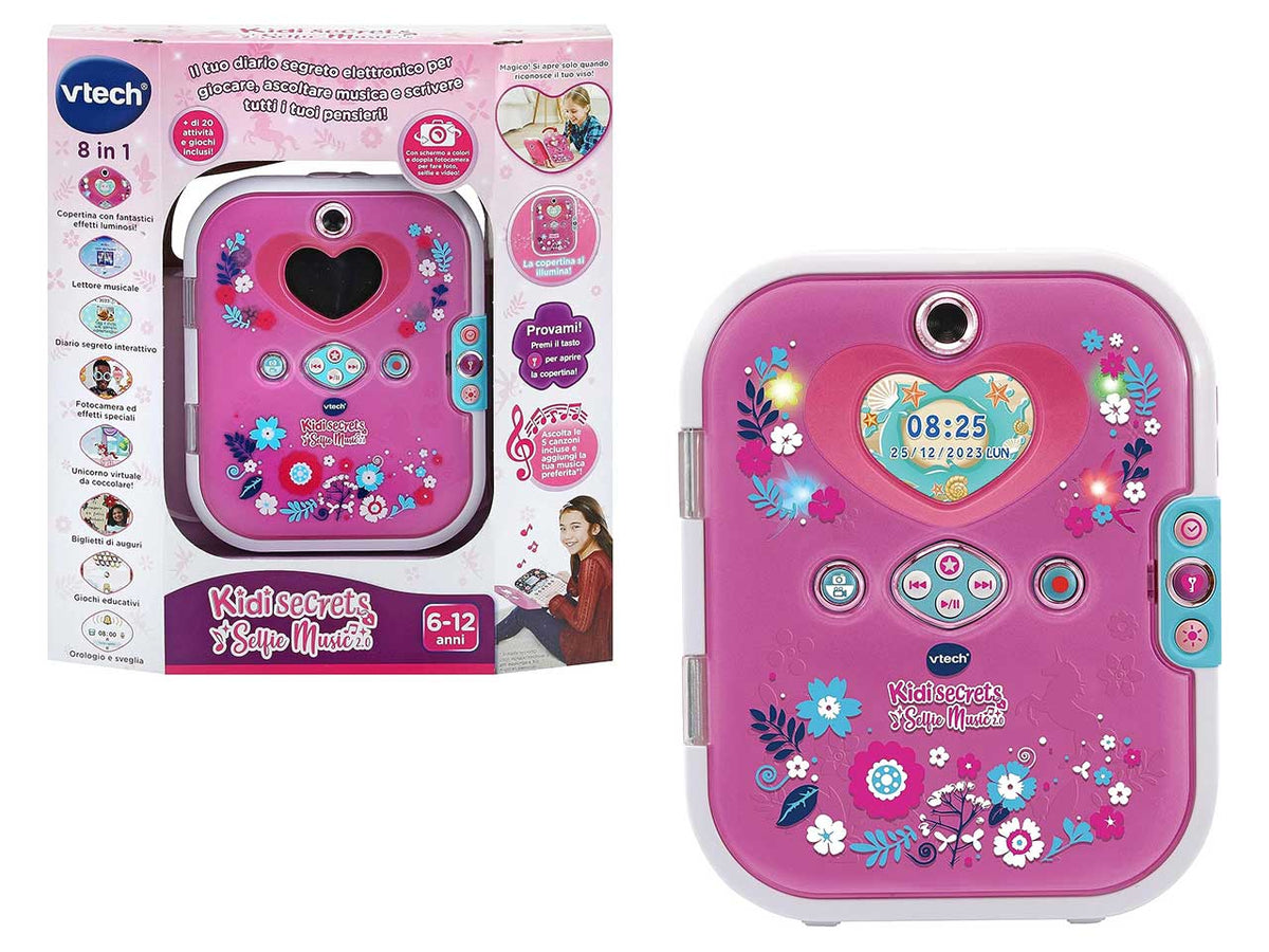 Vtech diario interattivo per bambini kidisecrets selfie music 2.0