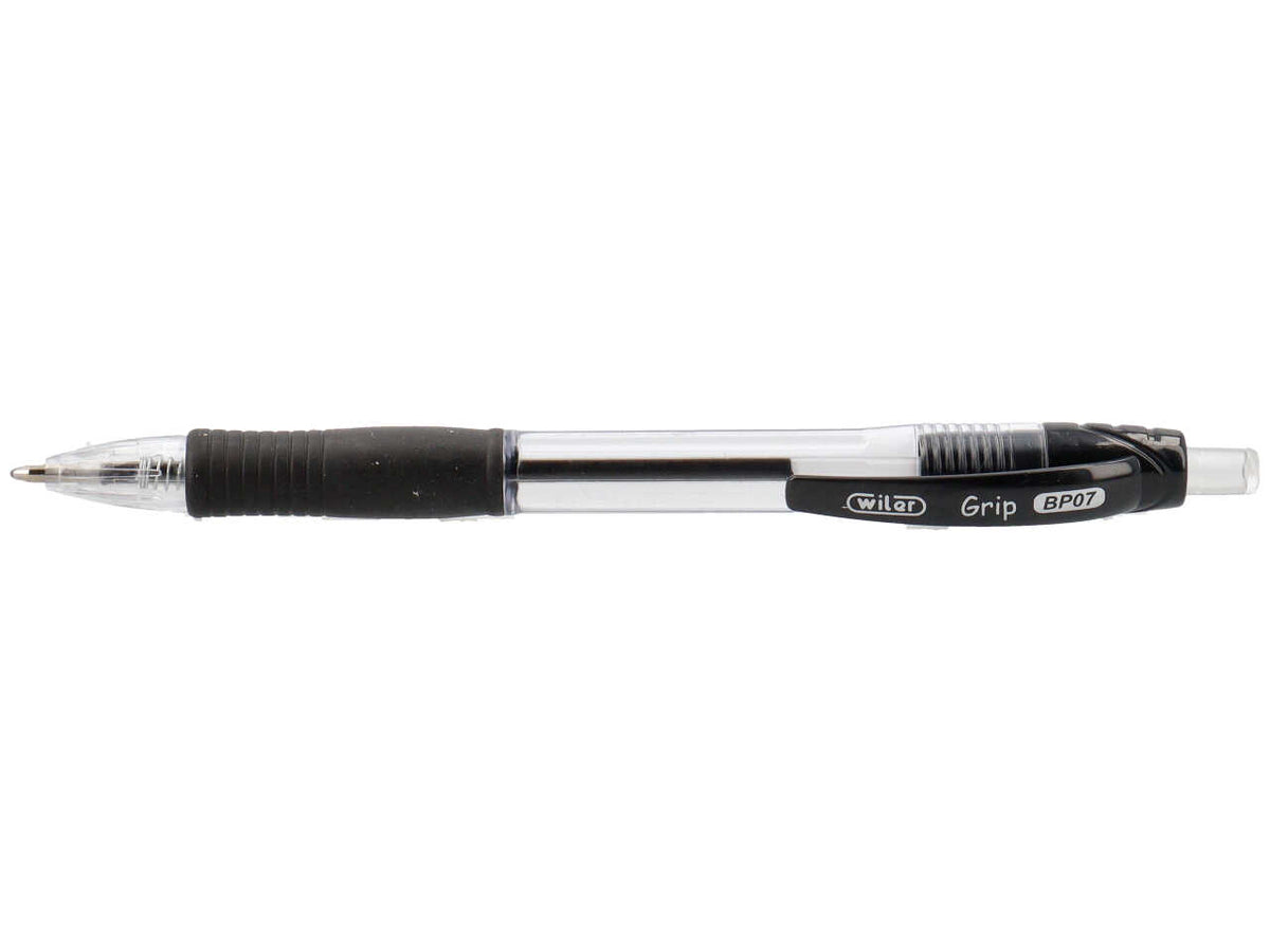 Penna a sfera scatto grip 12 pezzi