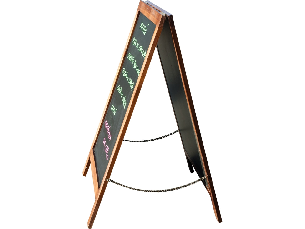Lavagna doppia apribile double face magnetica nera 50x80, MBB5080D - legno e metallo - Wiler