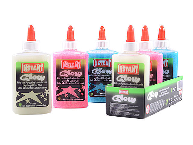 Instant colla glow con brillantini luminescenti
