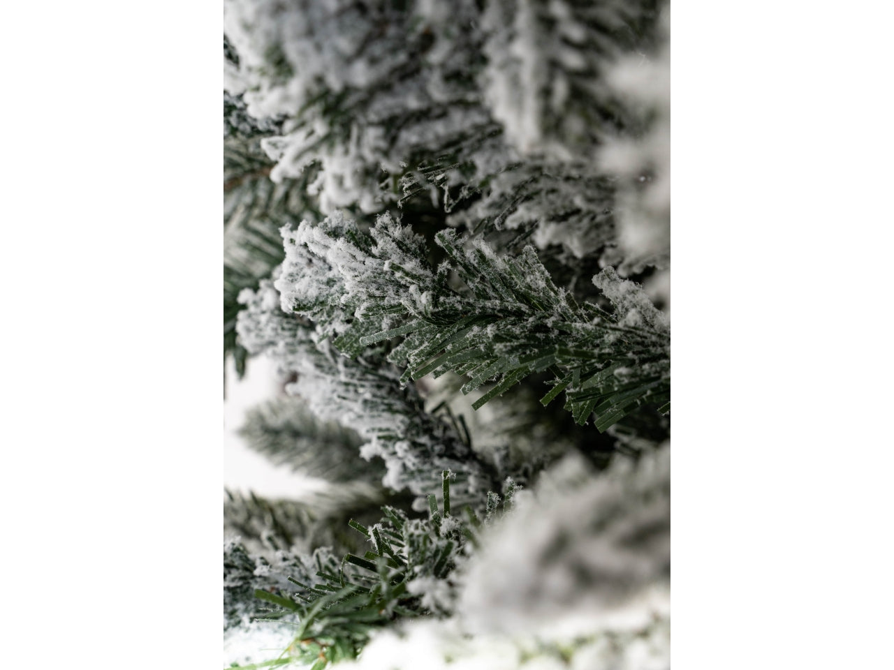 Albero valtellina innevato 180cm diametro 65cm 654 rami, montaggio ad ombrello