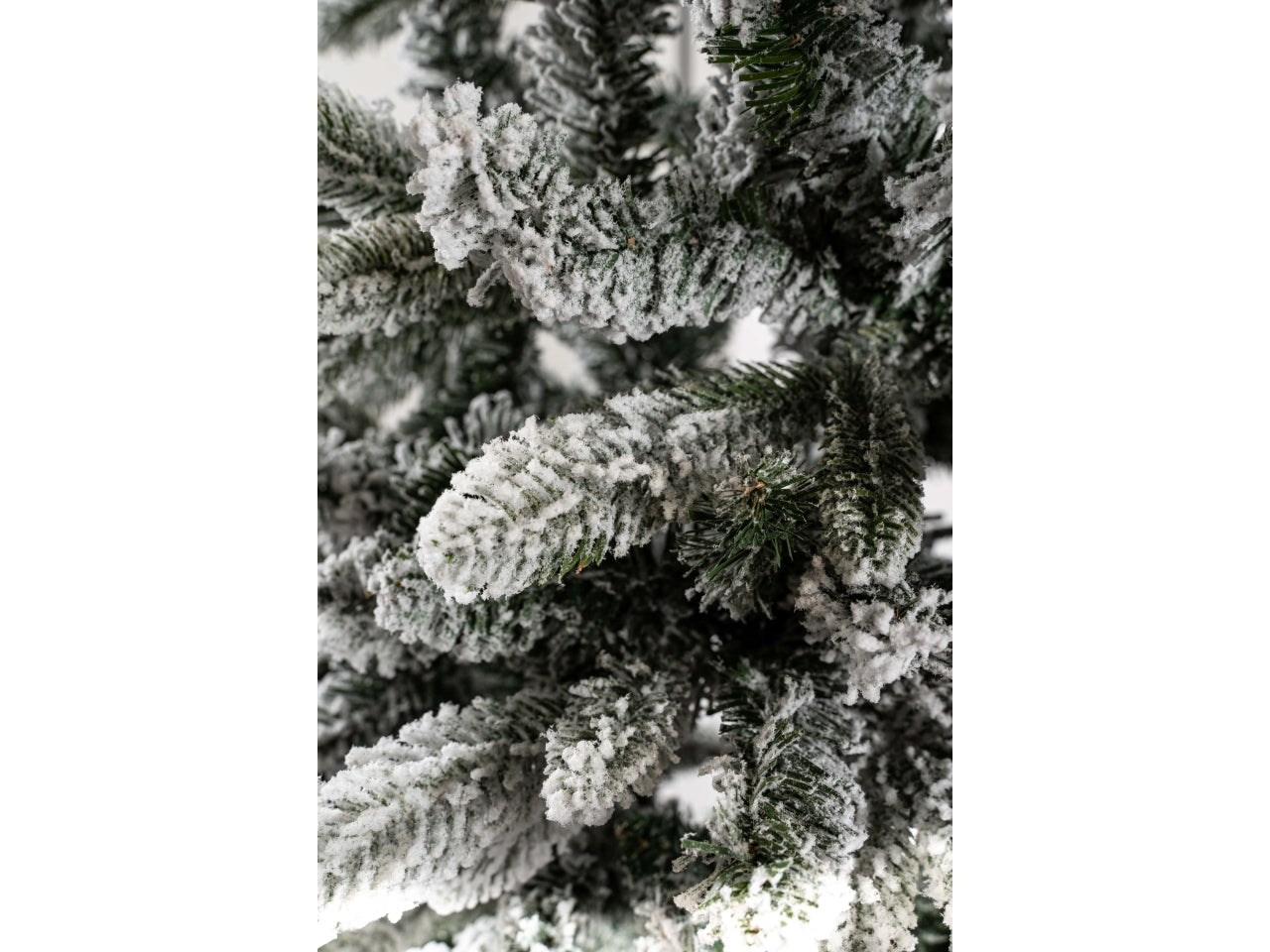 Albero valtellina innevato 180cm diametro 65cm 654 rami, montaggio ad ombrello