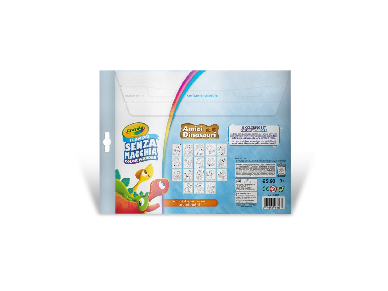 Coloring Set Crayola Amici Dinosauri Color Wonder