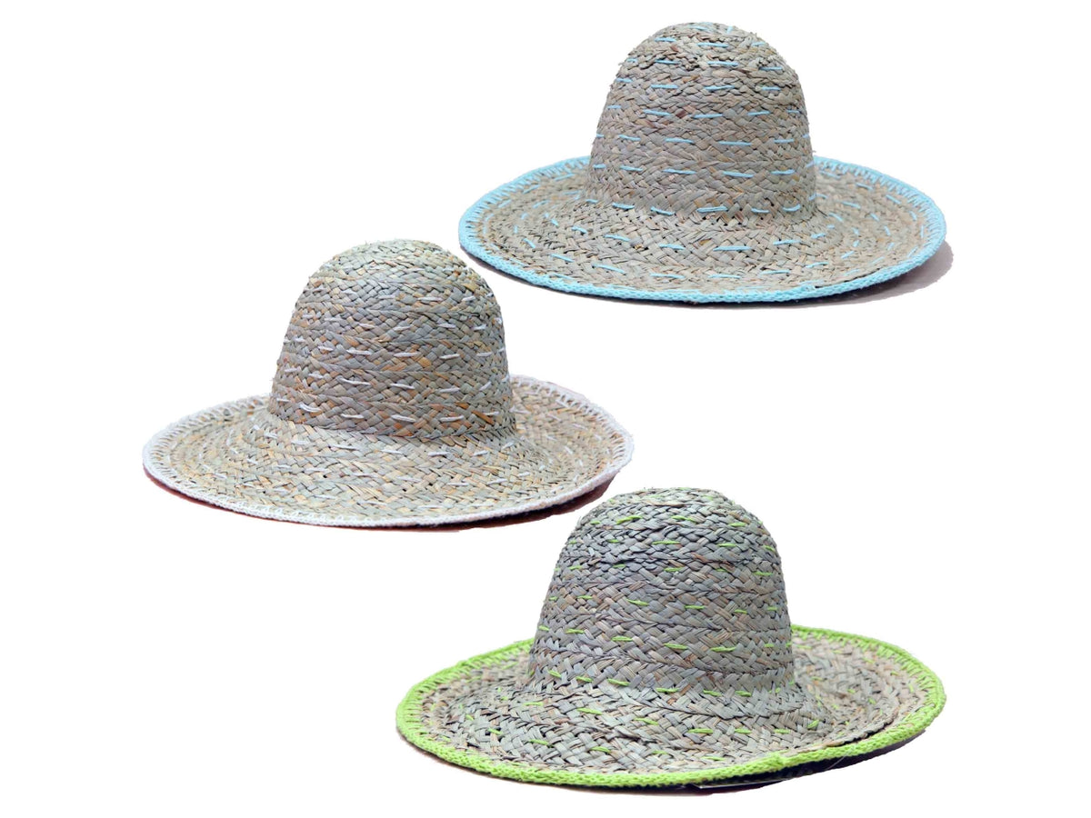 Cappello cucito colorato per donna in fibra naturale, 6 colori assortiti - Missander