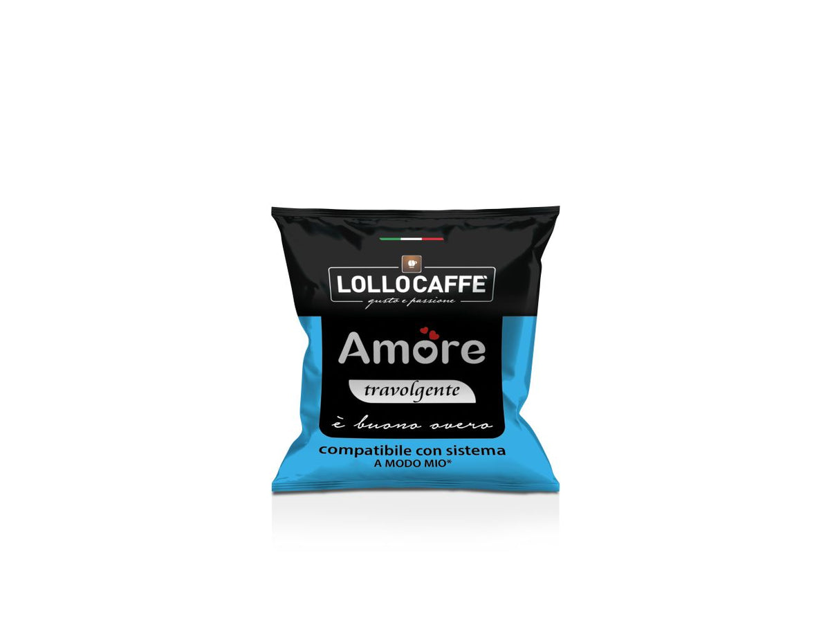 Lollocaffe' linea travolgente 30 capsule compatibile con sistema a modo mio