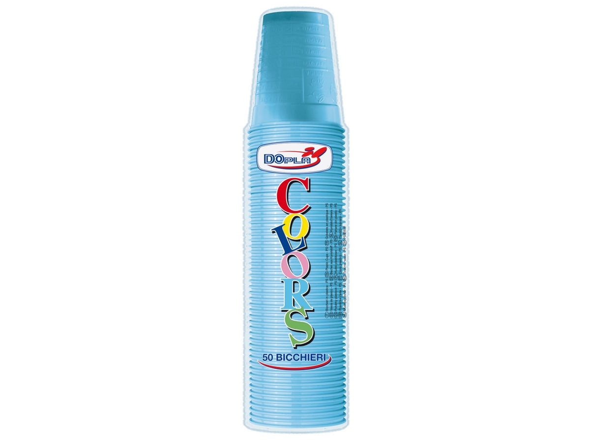 Bicchieri 200ml azzurri - confezione da 50 bicchieri