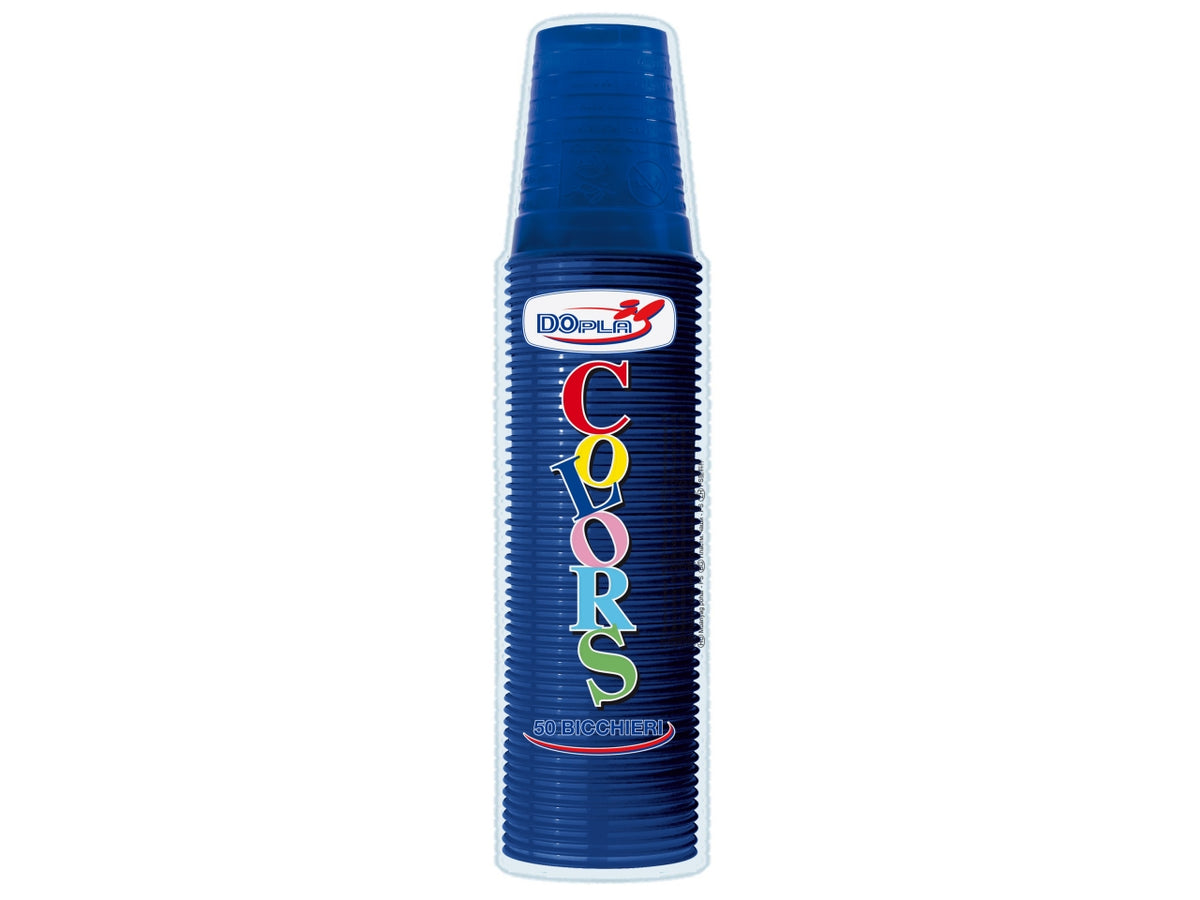 Bicchieri 200ml blu - confezione da 50 bicchieri