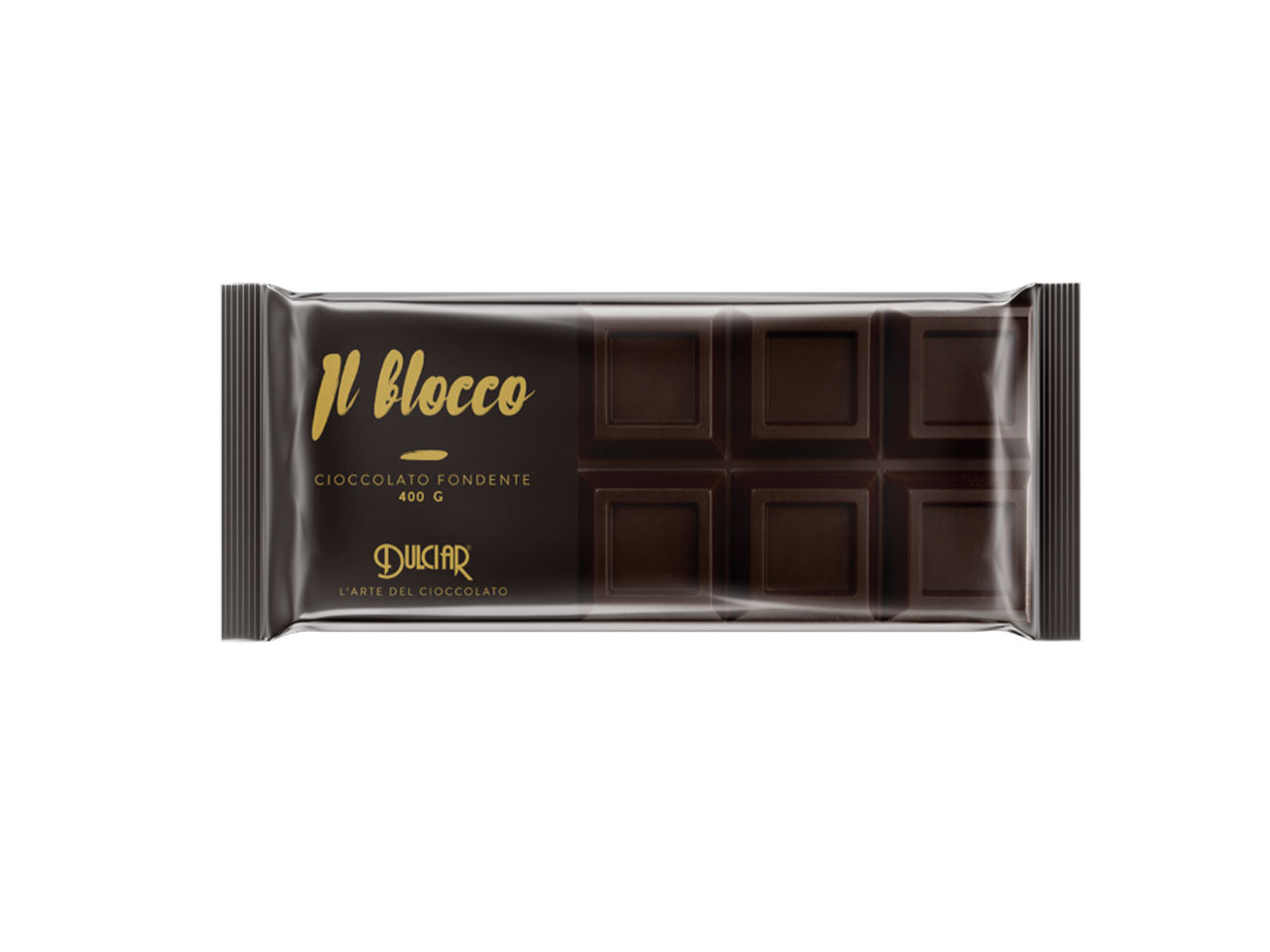 tavoletta di cioccolato fondente il blocco 400gr