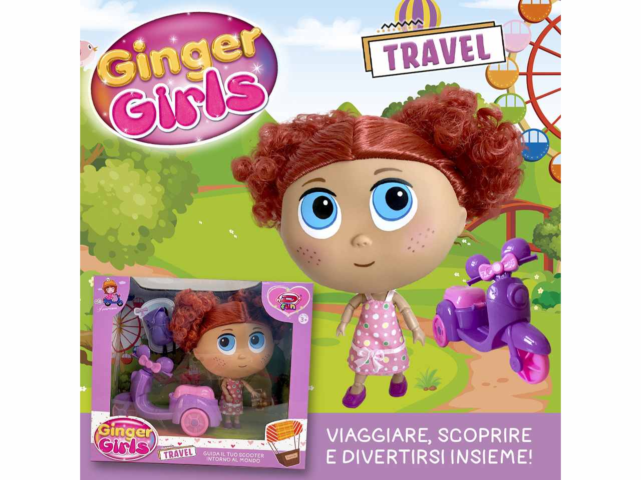 Bambola ginger girl travel dip76517 $