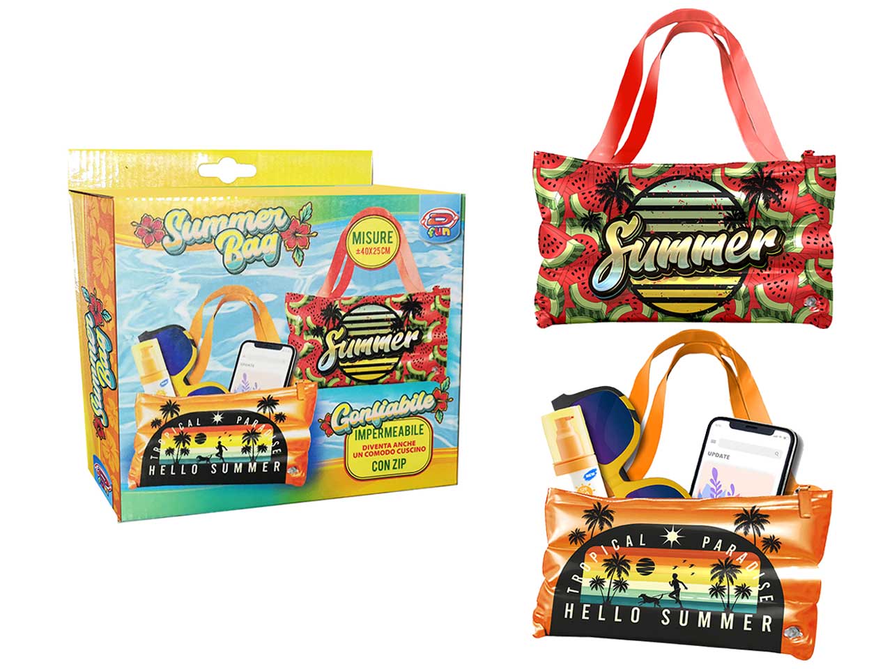 Borsa gonfiabile impermeabile 40x30cm