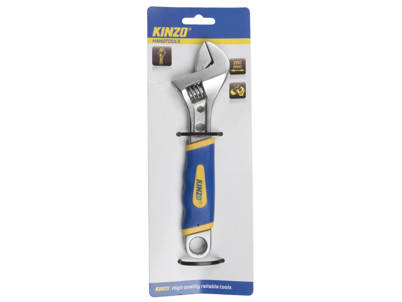 Chiave inglese a rullino 200mm con manico ergonomico misura 20x2x5cm marca kinzo