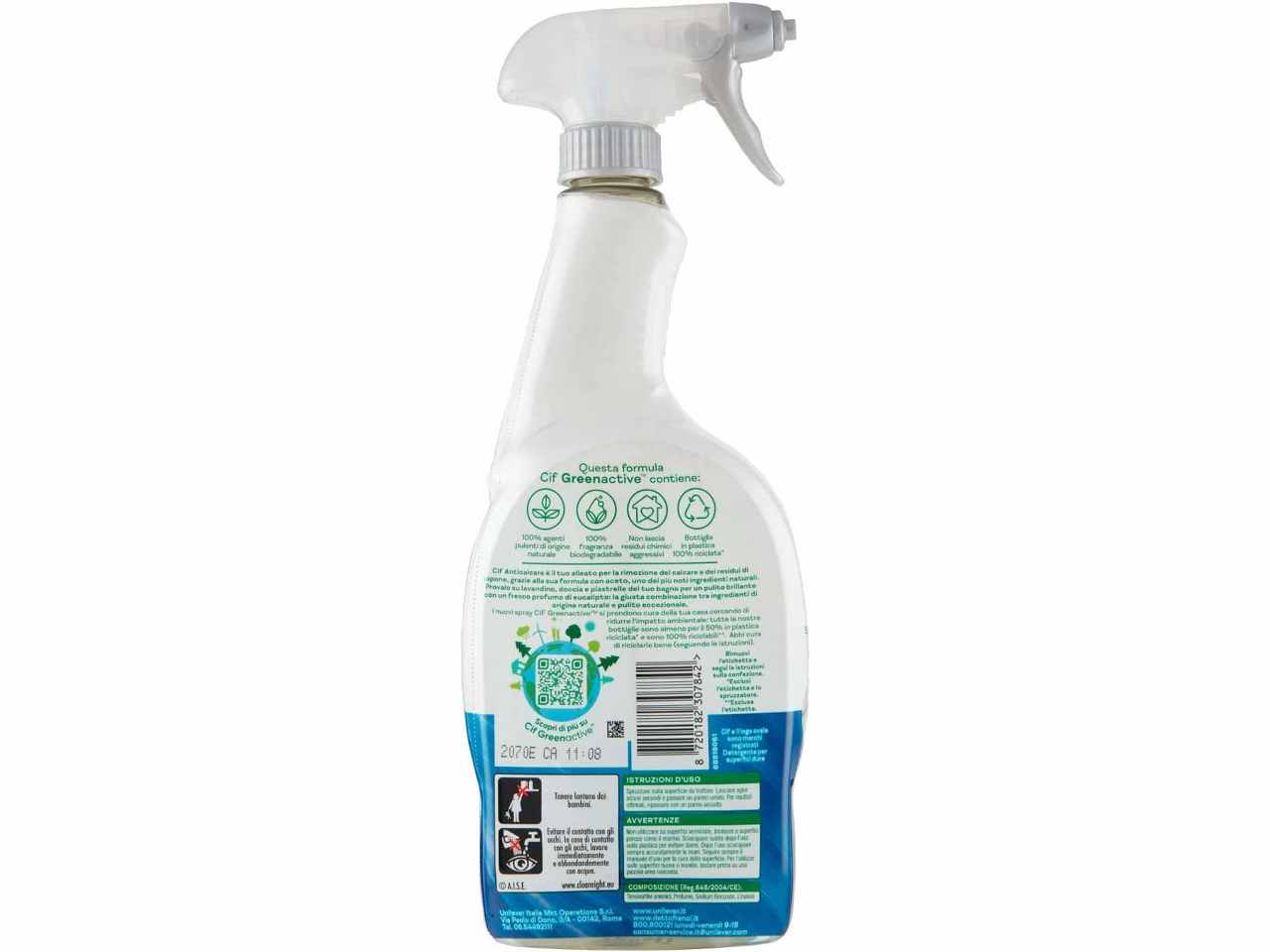Cif spray 650ml anticalcare green $