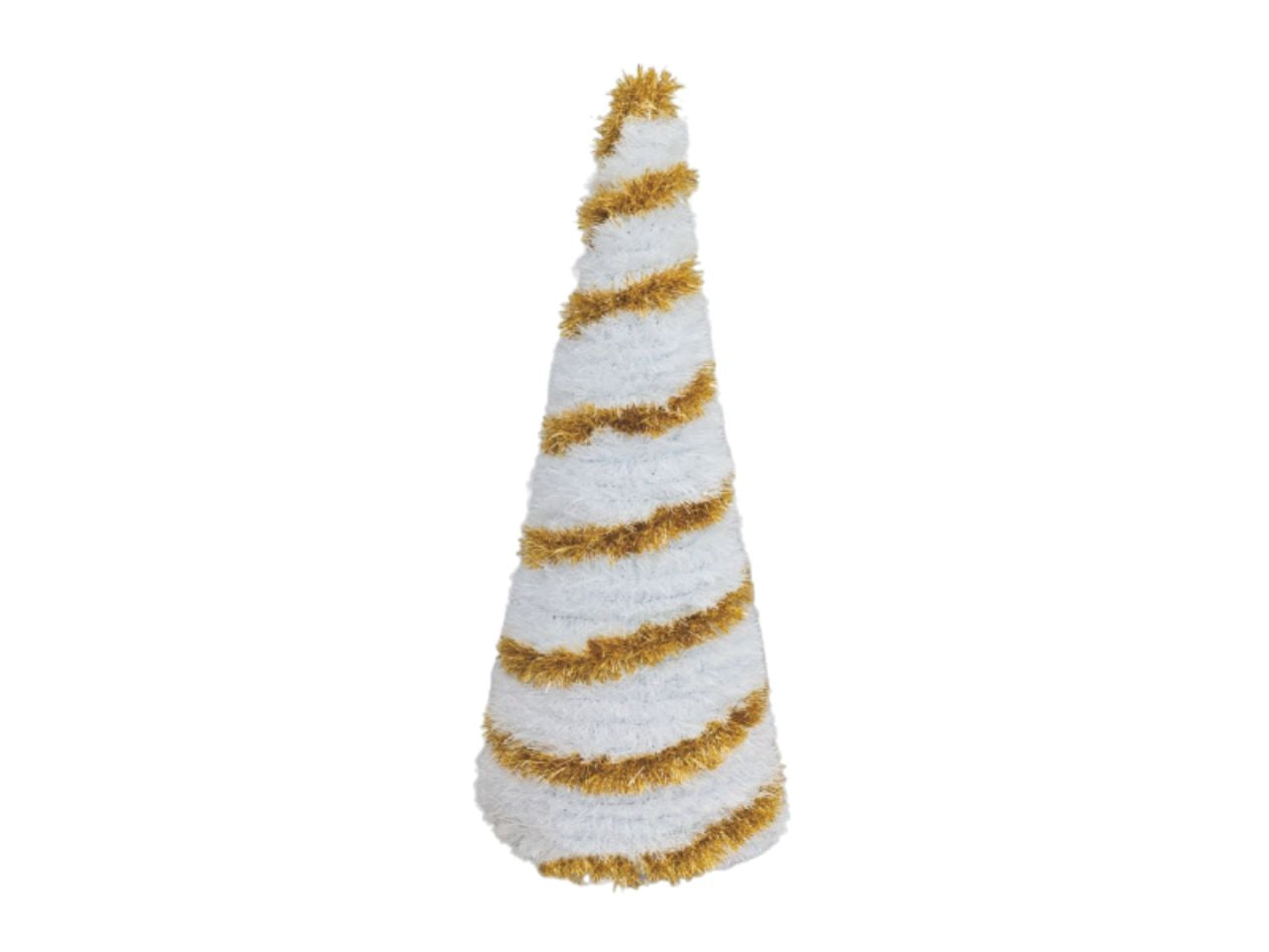 Alberello di natale oro in ferro 60cm
