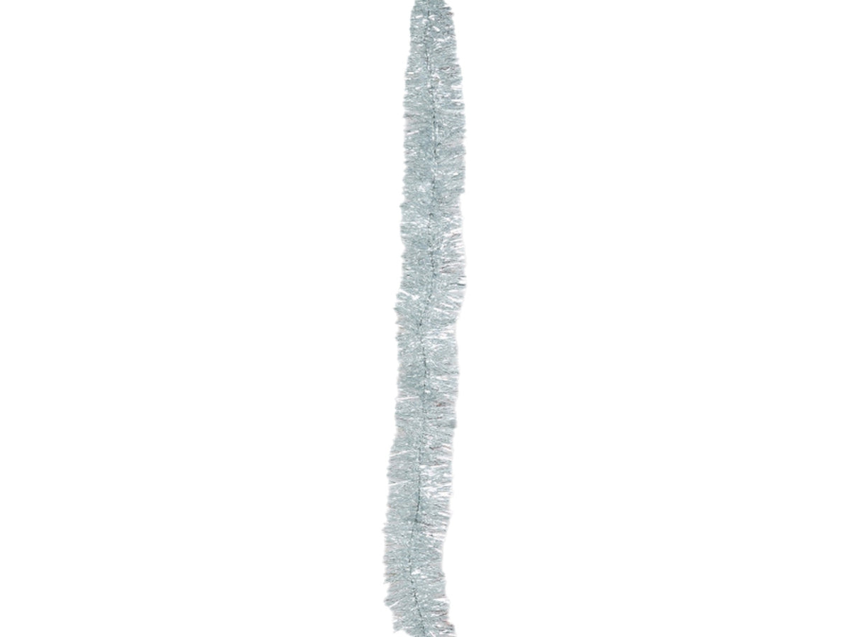 Filo decorativo natalizio 200cm diametro 6cm argento